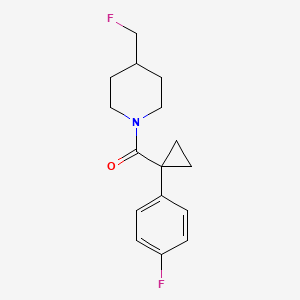 4-(Fluoromethyl)-1-[1-(4-fluorophenyl)cyclopropanecarbonyl]piperidine