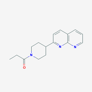 1-[4-(1,8-Naphthyridin-2-yl)piperidin-1-yl]propan-1-one