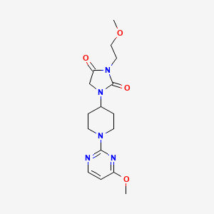 3-(2-Methoxyethyl)-1-[1-(4-methoxypyrimidin-2-yl)piperidin-4-yl]imidazolidine-2,4-dione