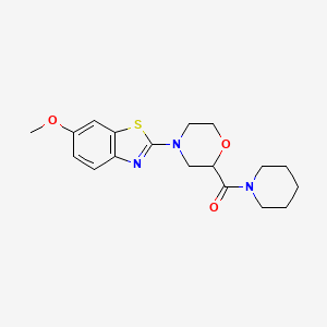 6-Methoxy-2-[2-(piperidine-1-carbonyl)morpholin-4-yl]-1,3-benzothiazole