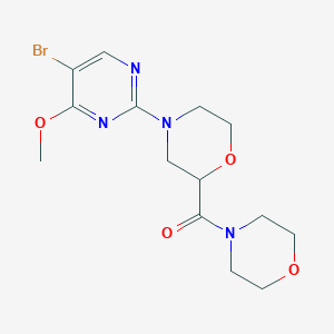 4-(5-Bromo-4-methoxypyrimidin-2-yl)-2-(morpholine-4-carbonyl)morpholine