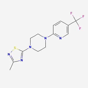 1-(3-Methyl-1,2,4-thiadiazol-5-yl)-4-[5-(trifluoromethyl)pyridin-2-yl]piperazine