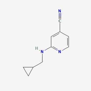 2-[(Cyclopropylmethyl)amino]pyridine-4-carbonitrile