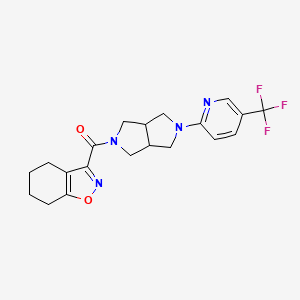 3-{5-[5-(Trifluoromethyl)pyridin-2-yl]-octahydropyrrolo[3,4-c]pyrrole-2-carbonyl}-4,5,6,7-tetrahydro-1,2-benzoxazole