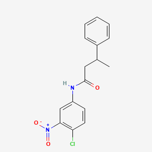 molecular formula C16H15ClN2O3 B1223445 N-(4-氯-3-硝基苯基)-3-苯基丁酰胺 