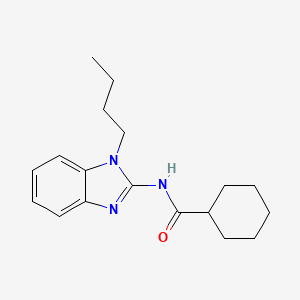 N-(1-butyl-2-benzimidazolyl)cyclohexanecarboxamide