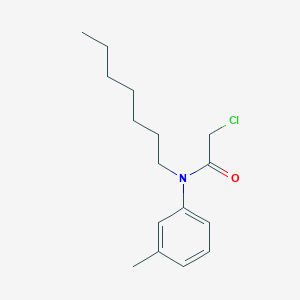 2-chloro-N-heptyl-N-(3-methylphenyl)acetamide