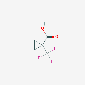 molecular formula C5H5F3O2 B122348 1-(Trifluoromethyl)cyclopropane-1-carboxylic acid CAS No. 277756-46-4