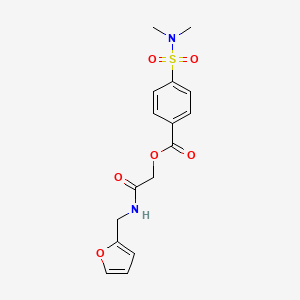 4-(Dimethylsulfamoyl)benzoic acid [2-(2-furanylmethylamino)-2-oxoethyl] ester