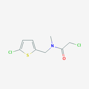 molecular formula C8H9Cl2NOS B1223532 2-氯-N-[(5-氯噻吩-2-基)甲基]-N-甲基乙酰胺 CAS No. 851269-15-3