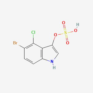 molecular formula C8H5BrClNO4S B1223581 5-Bromo-4-chloro-3-indolyl sulfate 