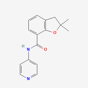 molecular formula C16H16N2O2 B1223582 2,2-dimethyl-N-pyridin-4-yl-3H-benzofuran-7-carboxamide 