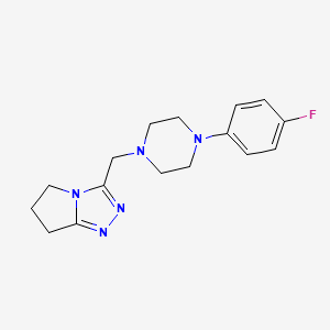 1-(4-fluorophenyl)-4-({5H,6H,7H-pyrrolo[2,1-c][1,2,4]triazol-3-yl}methyl)piperazine