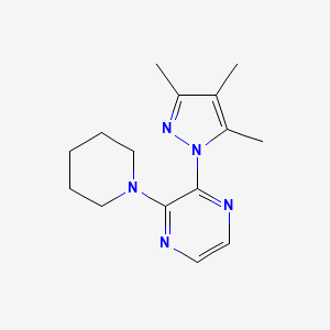 2-Piperidin-1-yl-3-(3,4,5-trimethylpyrazol-1-yl)pyrazine