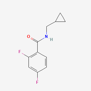 molecular formula C11H11F2NO B12235984 N-(cyclopropylmethyl)-2,4-difluorobenzamide 