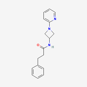 3-phenyl-N-[1-(pyridin-2-yl)azetidin-3-yl]propanamide