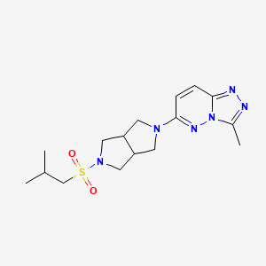 molecular formula C16H24N6O2S B12235999 2-{3-Methyl-[1,2,4]triazolo[4,3-b]pyridazin-6-yl}-5-(2-methylpropanesulfonyl)-octahydropyrrolo[3,4-c]pyrrole 