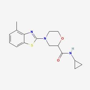 N-cyclopropyl-4-(4-methyl-1,3-benzothiazol-2-yl)morpholine-2-carboxamide