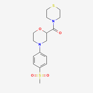 4-(4-Methanesulfonylphenyl)-2-(thiomorpholine-4-carbonyl)morpholine