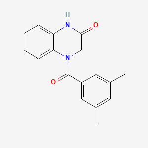 molecular formula C17H16N2O2 B1223605 4-[(3,5-Dimethylphenyl)-oxomethyl]-1,3-dihydroquinoxalin-2-one 