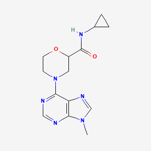 N-cyclopropyl-4-(9-methyl-9H-purin-6-yl)morpholine-2-carboxamide