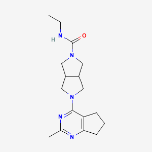 N-ethyl-5-{2-methyl-5H,6H,7H-cyclopenta[d]pyrimidin-4-yl}-octahydropyrrolo[3,4-c]pyrrole-2-carboxamide