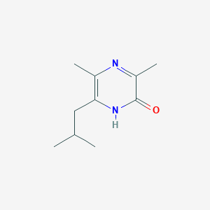 molecular formula C10H16N2O B122361 3,5-Dimethyl-6-(2-methylpropyl)pyrazin-2(1H)-one CAS No. 155650-97-8