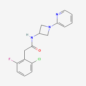 2-(2-chloro-6-fluorophenyl)-N-[1-(pyridin-2-yl)azetidin-3-yl]acetamide