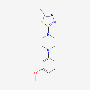 1-(3-Methoxyphenyl)-4-(5-methyl-1,3,4-thiadiazol-2-yl)piperazine