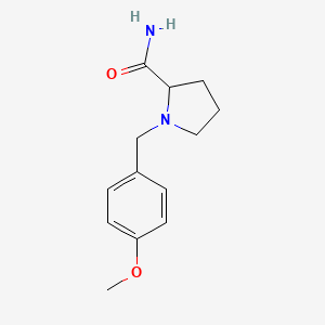 1-[(4-Methoxyphenyl)methyl]pyrrolidine-2-carboxamide