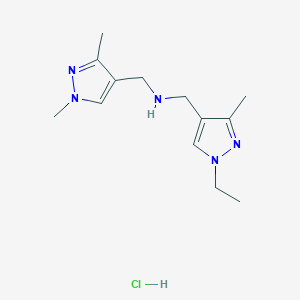 1-(1,3-dimethyl-1H-pyrazol-4-yl)-N-[(1-ethyl-3-methyl-1H-pyrazol-4-yl)methyl]methanamine