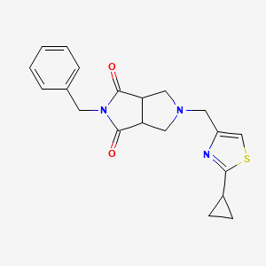 2-Benzyl-5-[(2-cyclopropyl-1,3-thiazol-4-yl)methyl]-octahydropyrrolo[3,4-c]pyrrole-1,3-dione