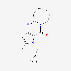 4-(Cyclopropylmethyl)-5-methyl-1,4,8-triazatricyclo[7.5.0.03,7]tetradeca-3(7),5,8-trien-2-one