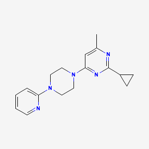 2-Cyclopropyl-4-methyl-6-[4-(pyridin-2-yl)piperazin-1-yl]pyrimidine