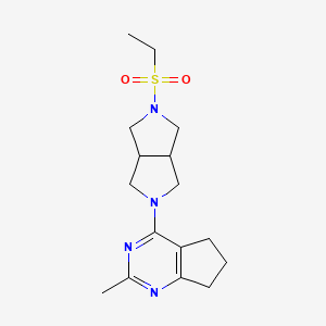 2-(ethanesulfonyl)-5-{2-methyl-5H,6H,7H-cyclopenta[d]pyrimidin-4-yl}-octahydropyrrolo[3,4-c]pyrrole