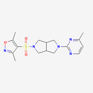 2-{5-[(3,5-Dimethyl-1,2-oxazol-4-yl)sulfonyl]-octahydropyrrolo[3,4-c]pyrrol-2-yl}-4-methylpyrimidine