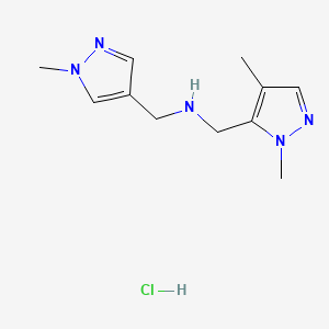 1-(1,4-dimethyl-1H-pyrazol-5-yl)-N-[(1-methyl-1H-pyrazol-4-yl)methyl]methanamine