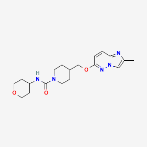 4-[({2-methylimidazo[1,2-b]pyridazin-6-yl}oxy)methyl]-N-(oxan-4-yl)piperidine-1-carboxamide