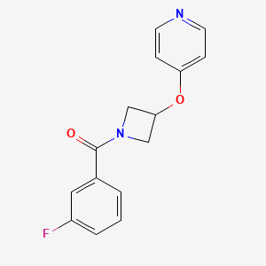 4-{[1-(3-Fluorobenzoyl)azetidin-3-yl]oxy}pyridine