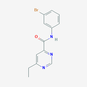 N-(3-bromophenyl)-6-ethylpyrimidine-4-carboxamide