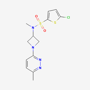 5-chloro-N-methyl-N-[1-(6-methylpyridazin-3-yl)azetidin-3-yl]thiophene-2-sulfonamide