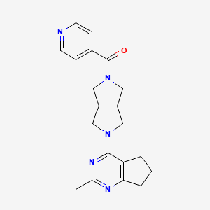 4-(5-{2-methyl-5H,6H,7H-cyclopenta[d]pyrimidin-4-yl}-octahydropyrrolo[3,4-c]pyrrole-2-carbonyl)pyridine