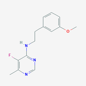 5-fluoro-N-[2-(3-methoxyphenyl)ethyl]-6-methylpyrimidin-4-amine