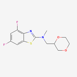 N-[(1,4-dioxan-2-yl)methyl]-4,6-difluoro-N-methyl-1,3-benzothiazol-2-amine