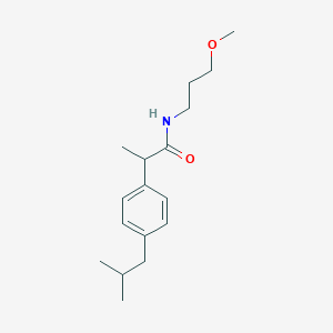 N-(3-methoxypropyl)-2-[4-(2-methylpropyl)phenyl]propanamide