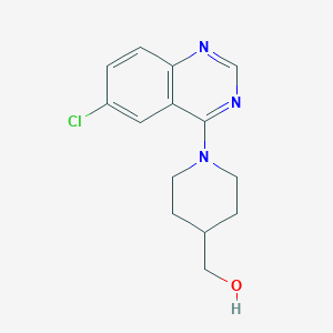 [1-(6-Chloroquinazolin-4-yl)piperidin-4-yl]methanol