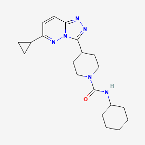 N-cyclohexyl-4-{6-cyclopropyl-[1,2,4]triazolo[4,3-b]pyridazin-3-yl}piperidine-1-carboxamide