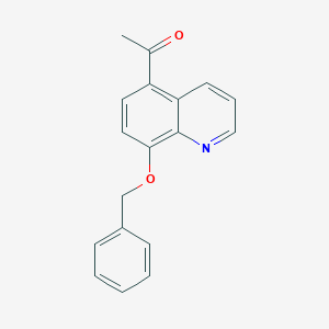 molecular formula C18H15NO2 B122364 5-乙酰基-8-苄氧基喹啉 CAS No. 26872-48-0