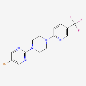 5-Bromo-2-{4-[5-(trifluoromethyl)pyridin-2-yl]piperazin-1-yl}pyrimidine