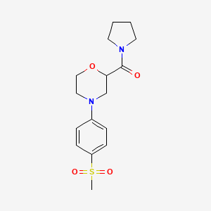 4-(4-Methanesulfonylphenyl)-2-(pyrrolidine-1-carbonyl)morpholine